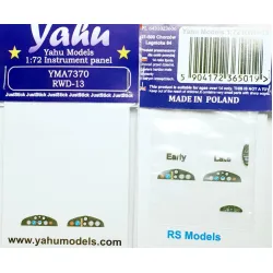 Yahu Model Yma7370 1/72 Instrument Panel For Rwd-13 Rs Models
