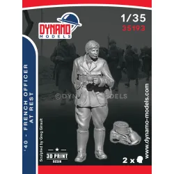 Dynamo Models 35193 1/35 1940 French Sergeant At Rest 3d Printed Resin Kit