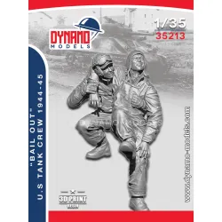 Dynamo Models 35213 1/35 Us Tank Crew 1944-45 Ww2 Bail Out 3d Printed Resin Kit