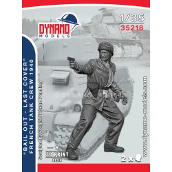 Dynamo Models 35218 1/35 French Tank Crew Bail Out Ww2 3d Printed Resin Kit