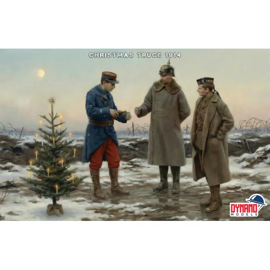 Dynamo Models 35225 1/35 Miniature Christmas Truce 1914 3d Printed Resin Kit