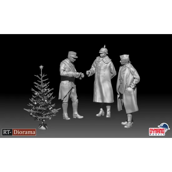 Dynamo Models 35225 1/35 Miniature Christmas Truce 1914 3d Printed Resin Kit
