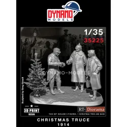 Dynamo Models 35225 1/35 Miniature Christmas Truce 1914 3d Printed Resin Kit