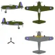 Dora Wings 48053 1/48 Vultee P-66 Vanguard Plastic Model Kit