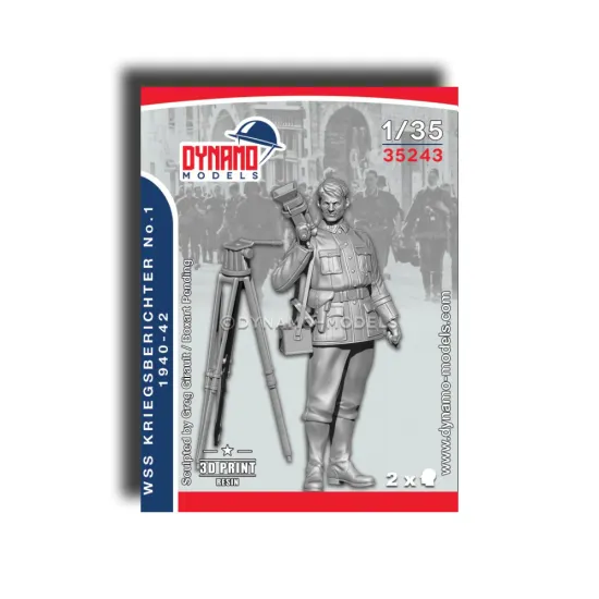 Dynamo Models 35243 1/35 German Wss Kriegsberichter 3d Printed Resin Kit