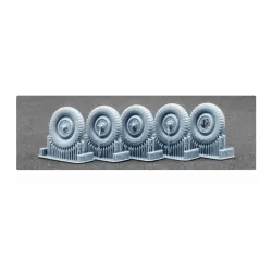 Scalex Ww-35014 1/35 Schwimmwagen Gelande V1 5/25-16 Ordinary Wheel Set For Italeri Tamiya Afv Club