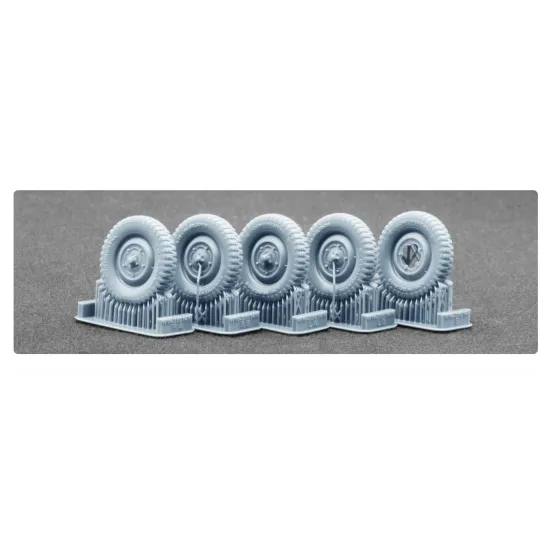 Scalex Ww-35014w 1/35 Schwimmwagen Gelande V1 5/25-16 Weighted Wheel Set For Italeri Tamiya Afv Club