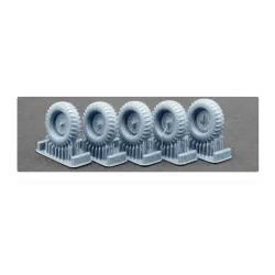 Scalex Ww-35015 1/35 Schwimmwagen Gelande V2 200-16 Ordinary Wheel Set For Italeri Tamiya Afv Club