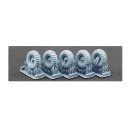 Scalex Ww-35017 1/35 Schwimmwagen Deka Ordinary Wheel Set For Italeri Tamiya Afv Club