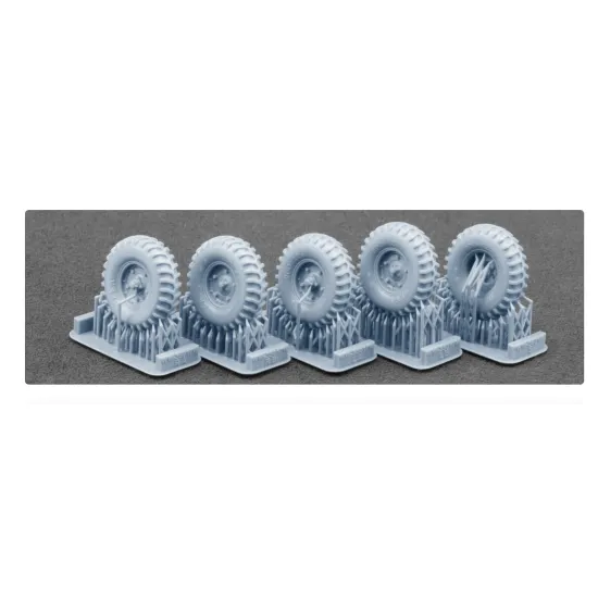 Scalex Ww-35017w 1/35 Schwimmwagen Deka Weighted Wheel Set For Italeri Tamiya Afv Club