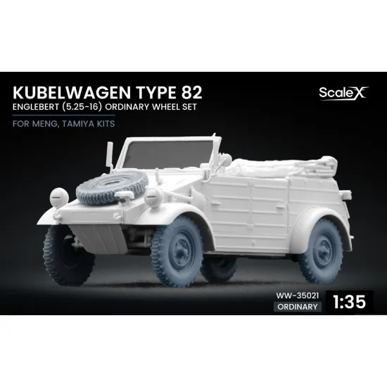 Scalex Ww-35021 1/35 Kubelwagen Type 82 Englebert Ordinary Wheel Set For Meng Tamiya
