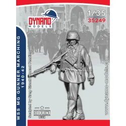 Dynamo Models 35249 1/35 German Wss Mg Gunner Marching 1940-42 3d Printed Kit