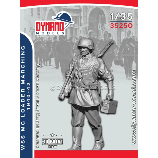 Dynamo Models 35250 1/35 German Wss Mg Loader Marching 1940-42 3d Printed Kit