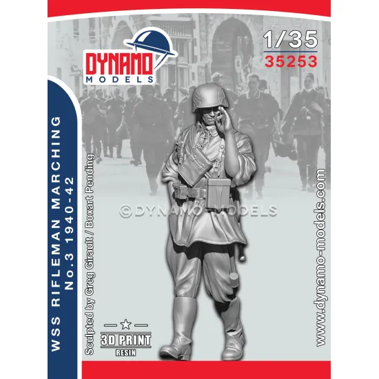 Dynamo Models 35253 1/35 German Wss Rifleman Marching 1940-42 3d Printed Kit