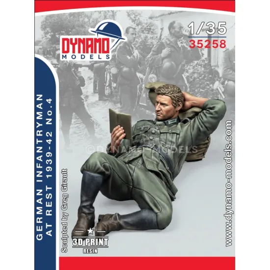 Dynamo Models 35258 1/35 German Infantryman At Rest 1939-42 3d Printed Kit