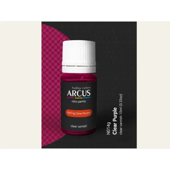 Arcus N014 Nitro Paints Clear Purple Clear Varnish 10ml