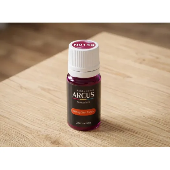 Arcus N014 Nitro Paints Clear Purple Clear Varnish 10ml