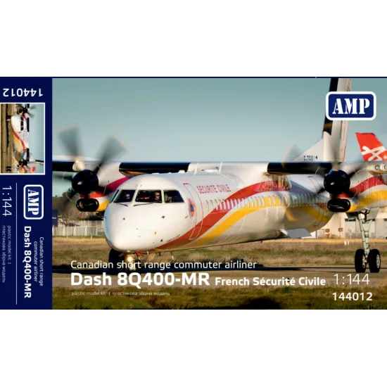 Amp 144-012 1/144 Dash 8q400-mr French Securite Civile Plastic Model Kit