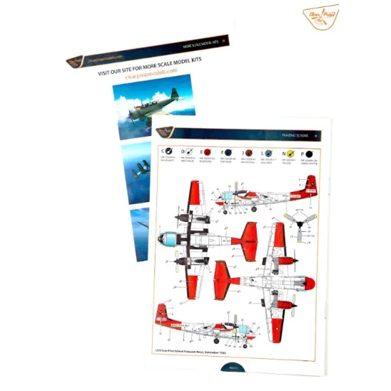 Clear Prop Cp144008 1/144 Ov-1b Mohawk Pilot School Plastic Model Kit
