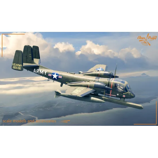 Clear Prop Cp144009 1/144 Ov-1b Mohawk With Slar Unit Plastic Model Kit