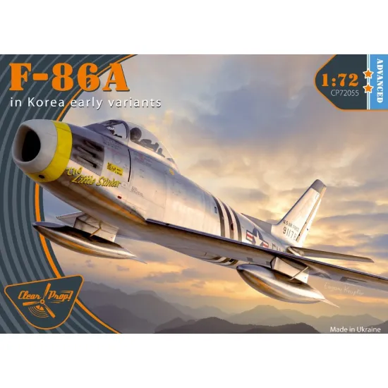 Clear Prop Cp72055 1/72 F-86a In Korea Early Variants Plastic Model Kit