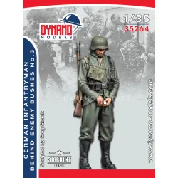 Dynamo Models 35264 1/35 German Infantryman Behind The Enemy Bushes 1939-42 Ww2 3d Printed Kit