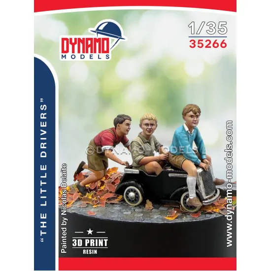Dynamo Models 35266 1/35 Civilian The Little Drivers Ww2 3d Printed Resin Kit