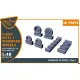 Clear Prop Cpa48131 1/48 Fairey Delta 2 Wheels Set Weighted For Dora Wings Kit