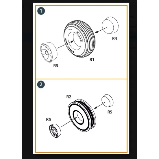 Clear Prop Cpa48135 1/48 Dhc-2 Beaver Wheels Set For Dora Wings Kit
