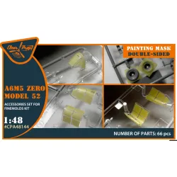 Clear Prop Cpa48144 1/48 Zero A6m5a Model 52 Double-sided Painting Mask For Fine Molds Kit