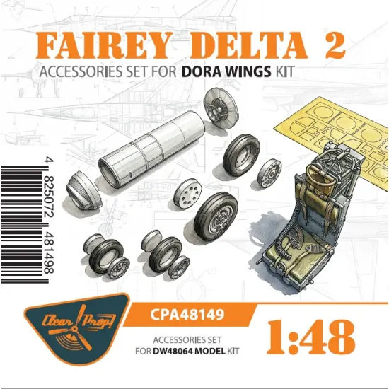 Clear Prop Cpa48149 1/48 Fairey Delta 2 Accessories Set For Dora Wings Kit