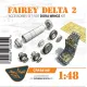 Clear Prop Cpa48149 1/48 Fairey Delta 2 Accessories Set For Dora Wings Kit