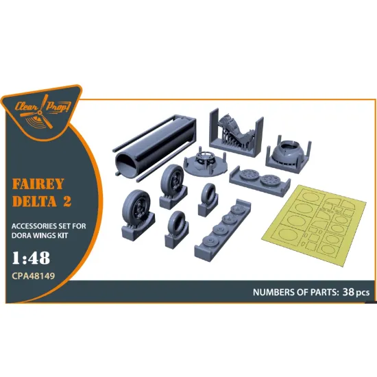 Clear Prop Cpa48149 1/48 Fairey Delta 2 Accessories Set For Dora Wings Kit
