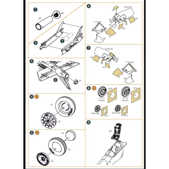 Clear Prop Cpa48149 1/48 Fairey Delta 2 Accessories Set For Dora Wings Kit