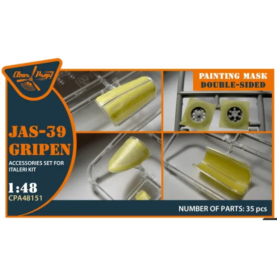 Clear Prop Cpa48151 1/48 Jas 39 Gripen Double-sided Painting Mask For Italeri Kits
