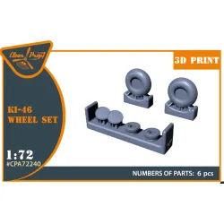 Clear Prop Cpa72240 1/72 Ki-46 Wheel Set Weighted