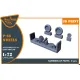 Clear Prop Cpa72246 1/72 Vanguard P-66/Mk 1/J10 Wheels Set For Dora Wings Kit