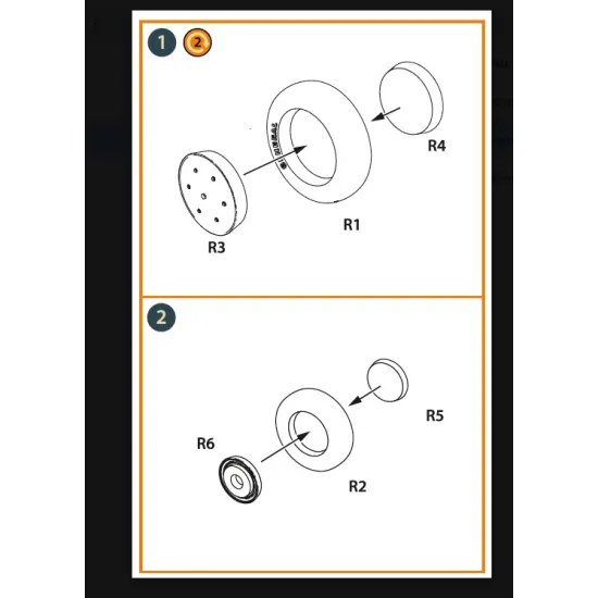 Clear Prop Cpa72246 1/72 Vanguard P-66/Mk 1/J10 Wheels Set For Dora Wings Kit