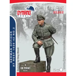 Dynamo Models 35282 1/35 German Officer At Rest 1939-42 Ww2 3d Printed Kit