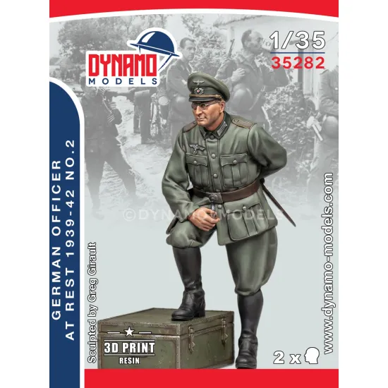 Dynamo Models 35282 1/35 German Officer At Rest 1939-42 Ww2 3d Printed Kit