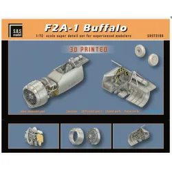 Sbs 72100 1/72 Brewster F2a-1 Buffalo Superdetail Set For Hasegawa Kit
