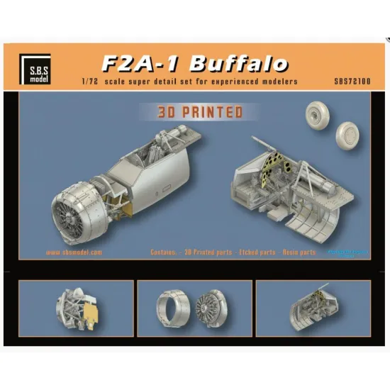Sbs 72100 1/72 Brewster F2a-1 Buffalo Superdetail Set For Hasegawa Kit