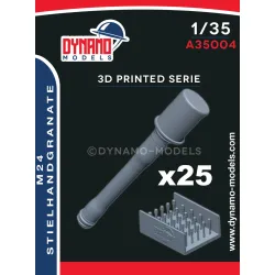 Dynamo Models A35004 1/35 Dummy Set Of 25 M24 Stielhandgranate Replica 3d Print