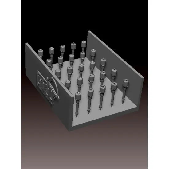 Dynamo Models A35008 1/35 Dummy Set Of 25 M43 Stielhandgranate With Smooth Fragmentation Sleeve Replica 3d Print