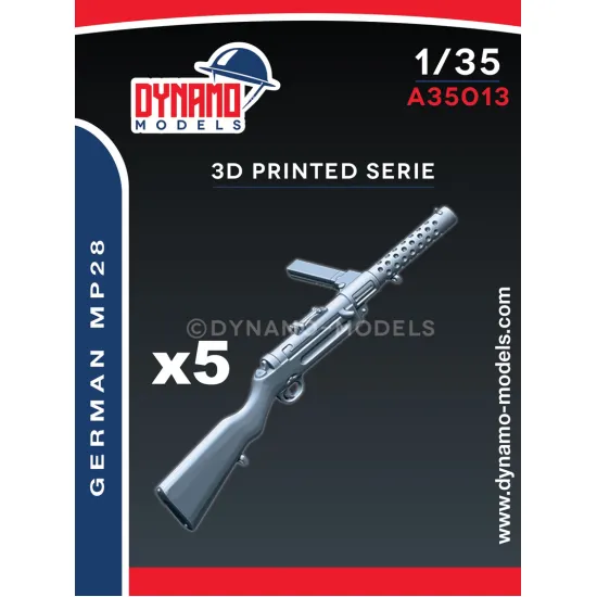 Dynamo Models A35013 1/35 Dummy Set Of 5 German Mp28 Replica 3d Printed Resin Kit