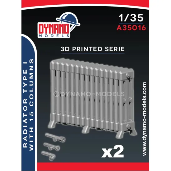 Dynamo Models A35016 1/35 Radiator Type 1 With 15 Columns 3d Printed Resin Kit