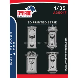 Dynamo Models A35017 1/35 Wall Clocks 4 Pcs 3d Printed Resin Kit