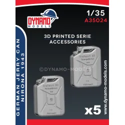 Dynamo Models A35024 1/35 German Jerry Can Nirona 1943 5open And 5closed Cap