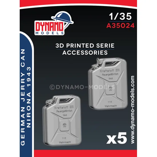 Dynamo Models A35024 1/35 German Jerry Can Nirona 1943 5open And 5closed Cap