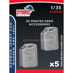 Dynamo Models A35026 1/35 German Jerry Can Wasser Abp 1941 5 Open And 5 Closed Cap